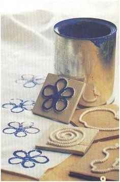 DIY Carimbo com Corda