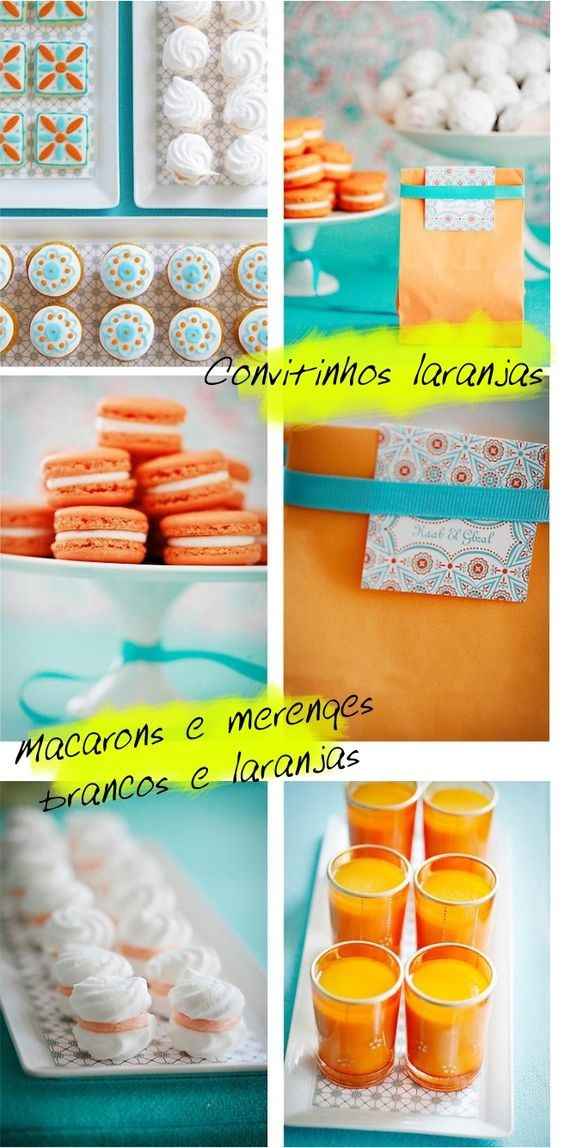 Paleta de Cor: Azul e Laranja