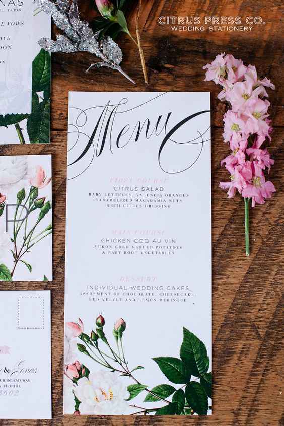 Menu Florido