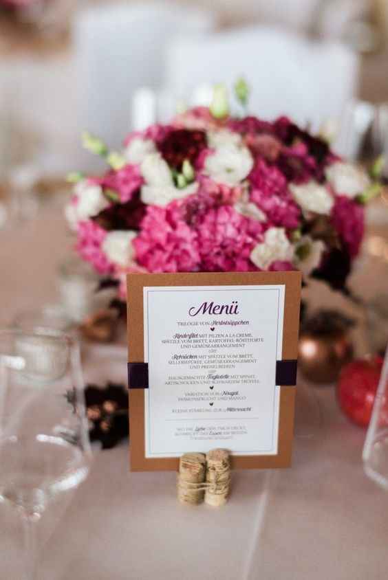Menu com Rolha