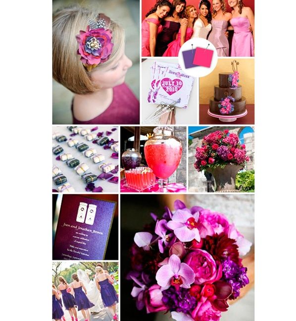 Cor da decoração do meu casamento