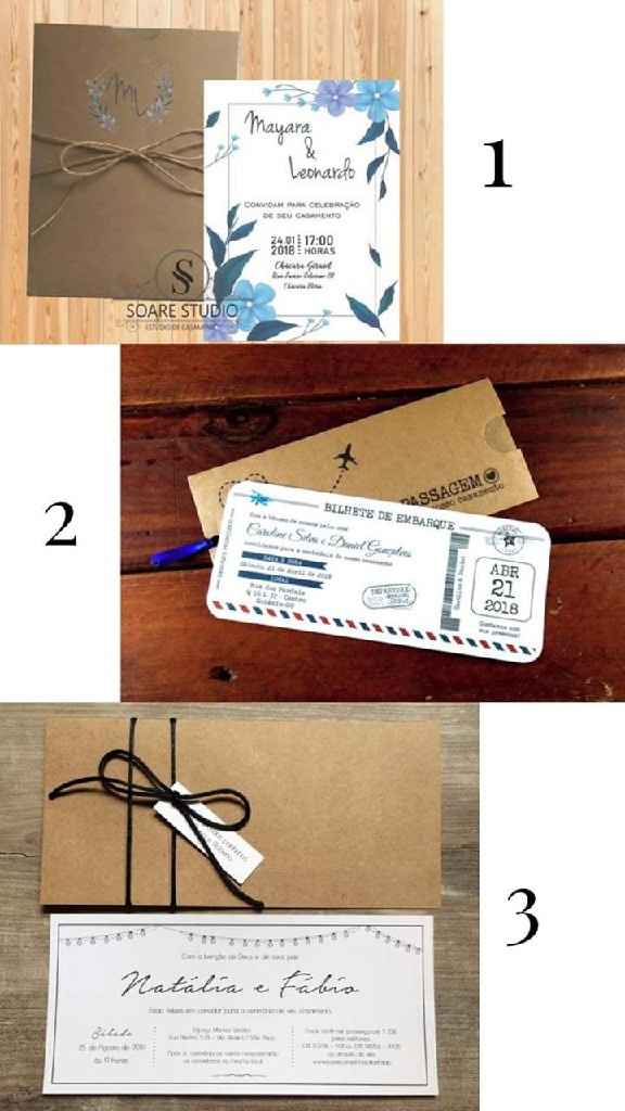 Convites de casamento - 1