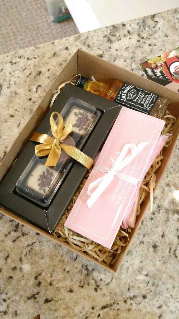  Caixa convite (rústica) para os padrinhos - 1