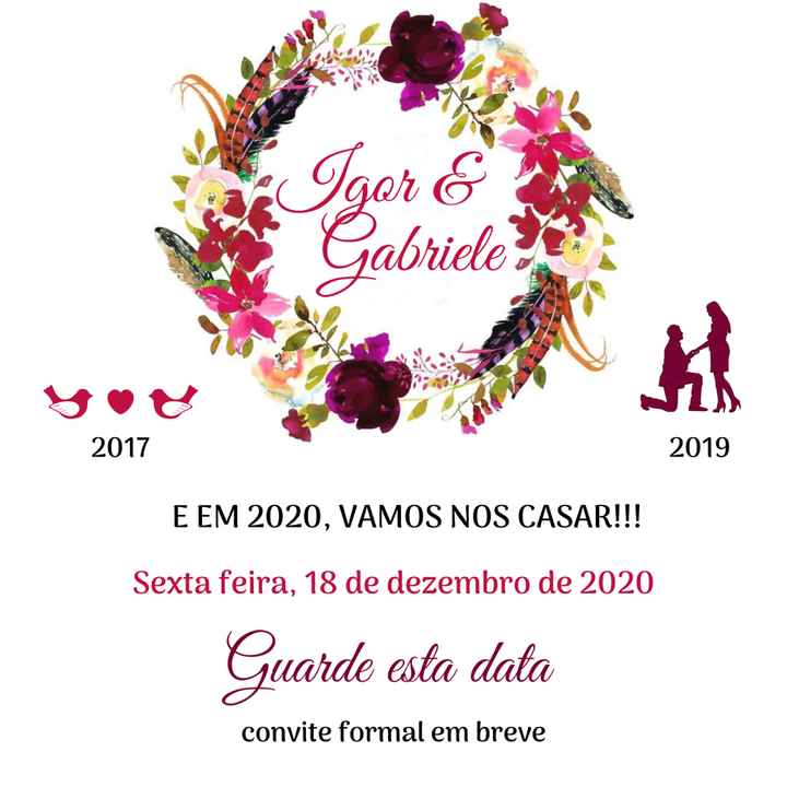 Save the date - Guarde esta data - 1