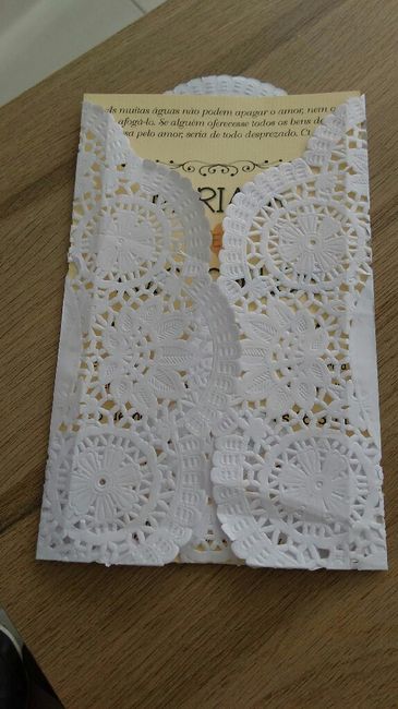 Papel para o convite de casamento - 1