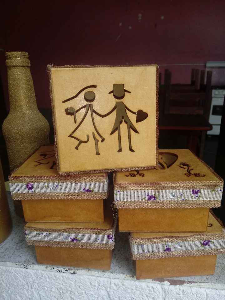 Minhas caixinhas de padrinhos e garrafas - 1