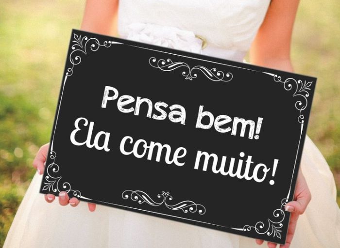 Placa engraçada para entrada da noiva