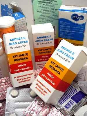 Se seus convidados bebem bastante: kit (anti) ressaca!