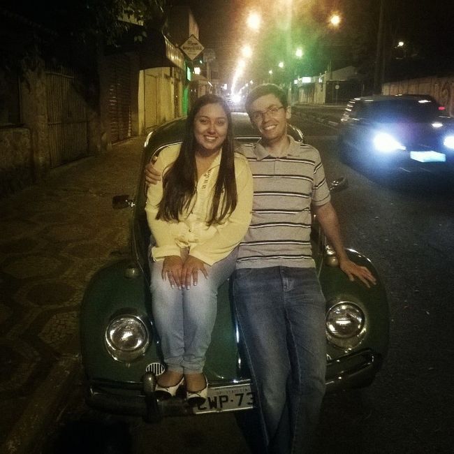 Nosso lindo fusquinha, (ô saudade).