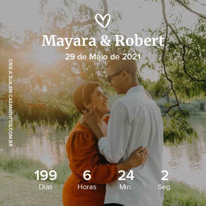 Contagem regressiva pro dia C! #6meses - 1
