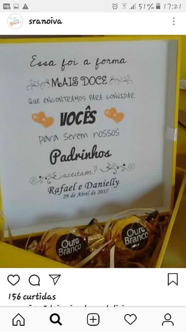 convite para os padrinhos - 1