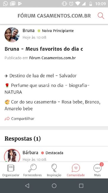 ÚLTIMO PASSO: Compartilhe seus favoritos de casamento! - 1