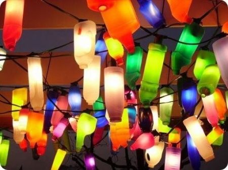 Decoração com material reciclável