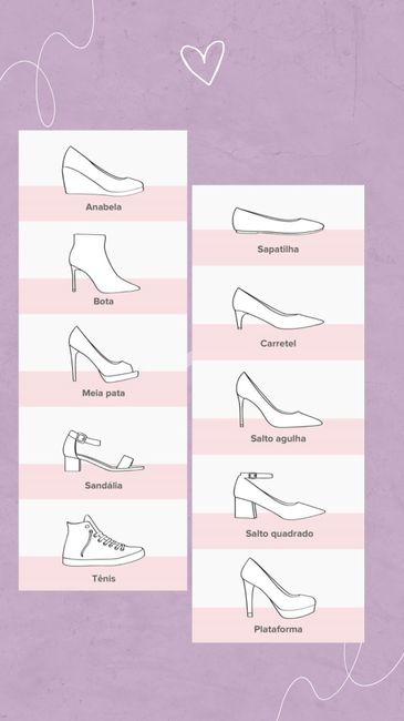 Você conhece todos os tipos de sapatos para a noiva? Relaxa, eu te apresento! 😉 1