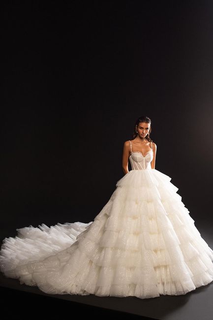 A cauda do seu vestido de noiva será comprida ou curtinha? 1