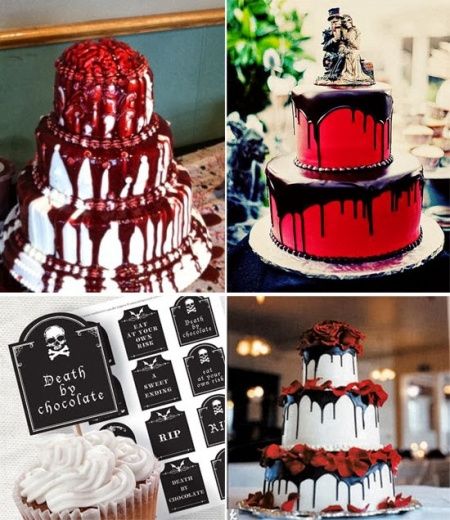 Bolos de casamento Halloween