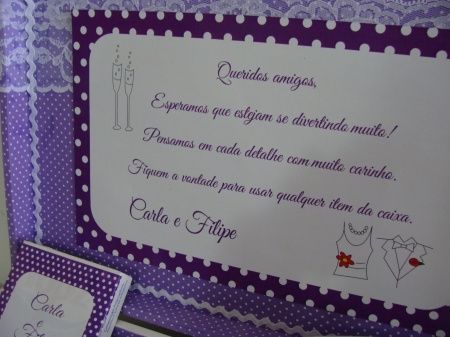 Kit toalete - o que escrever?