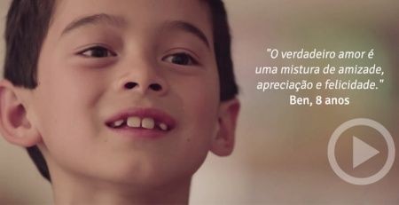 Crianças respondem o que elas acham que é o AMOR