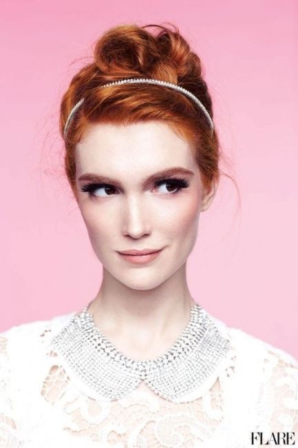 Maquiagem e penteado para noivas ruivas