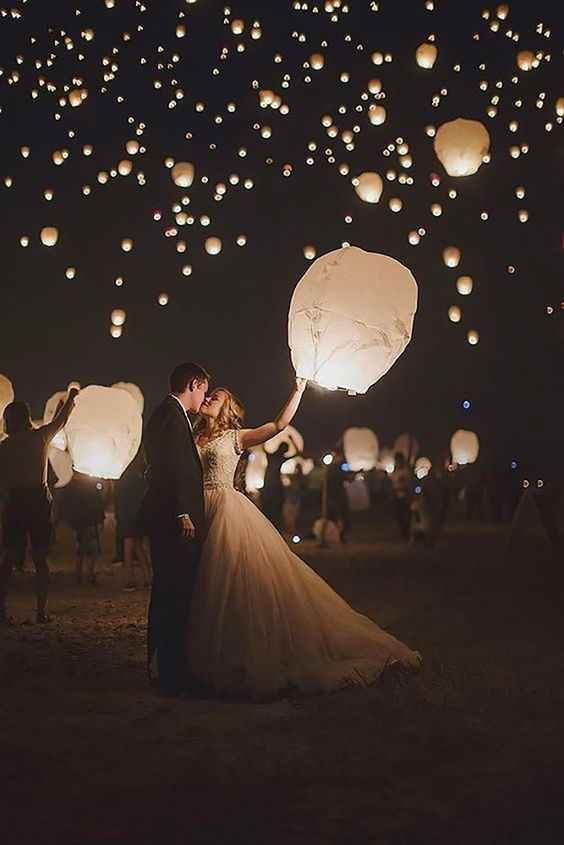 ou um casamento de noite? 