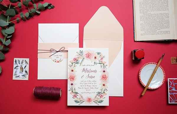 1) 5 inspirações de convites de casamento. Vote no seu preferido!