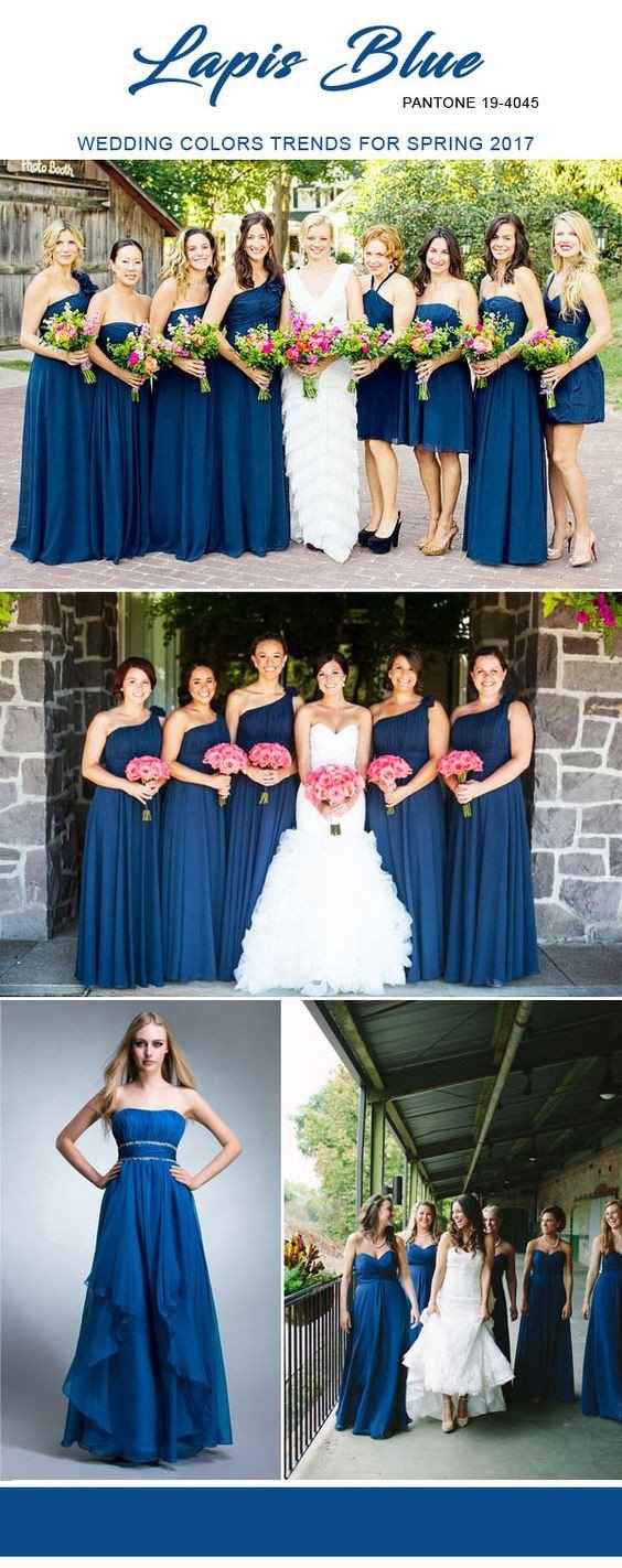 Madrinhas padronizadas na cor...Lapis Blue!