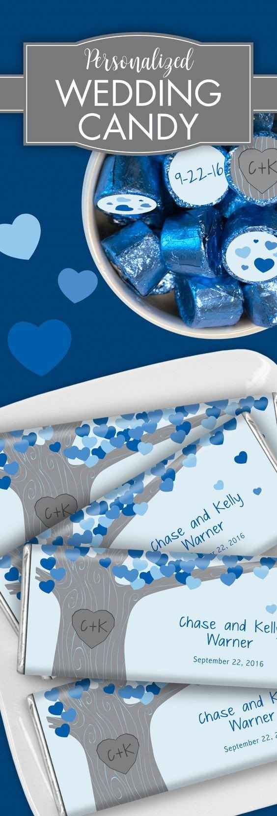 Doces personalizados em azul lapis blue = muito amor!
