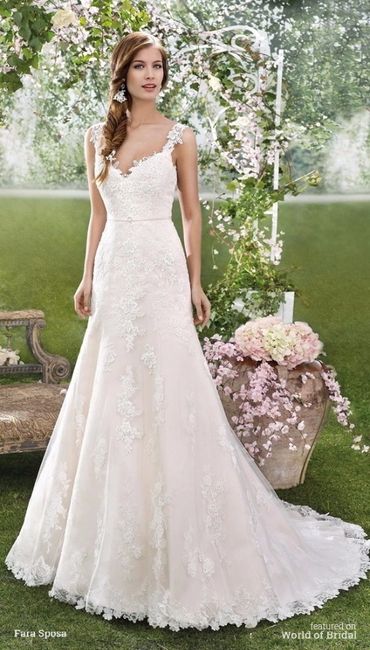 2) Vestido de noiva clássico, elegante e tradicional