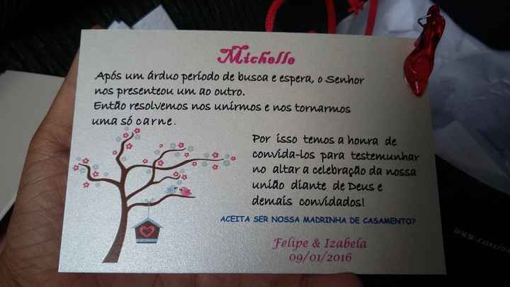 CONVITE DAS MADRINHAS