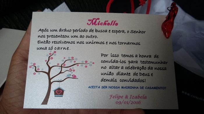 CONVITE DAS MADRINHAS
