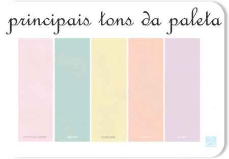 paleta de tons pasteis