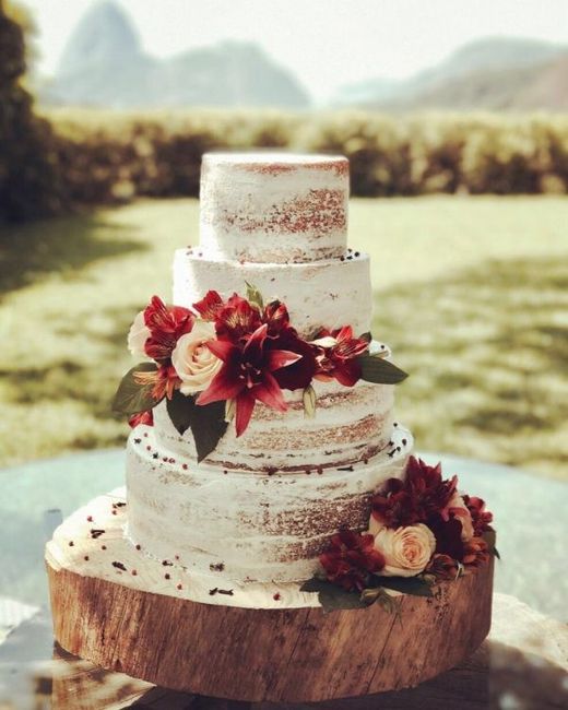 Bolo de casamento naked cake??