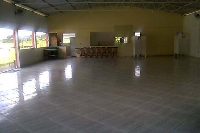 Interior do salão de festas