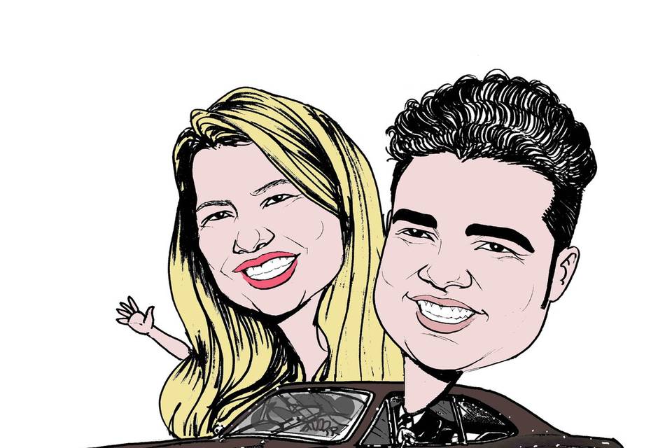 Caricaturas  para casamento