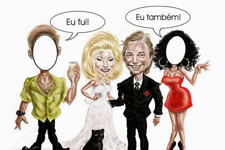 Caricaturas, banner para foto