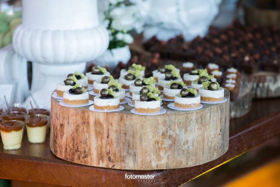 Detalhe mini cheesecake