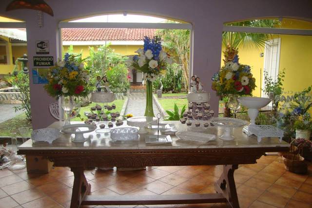 Salão interno para recepção