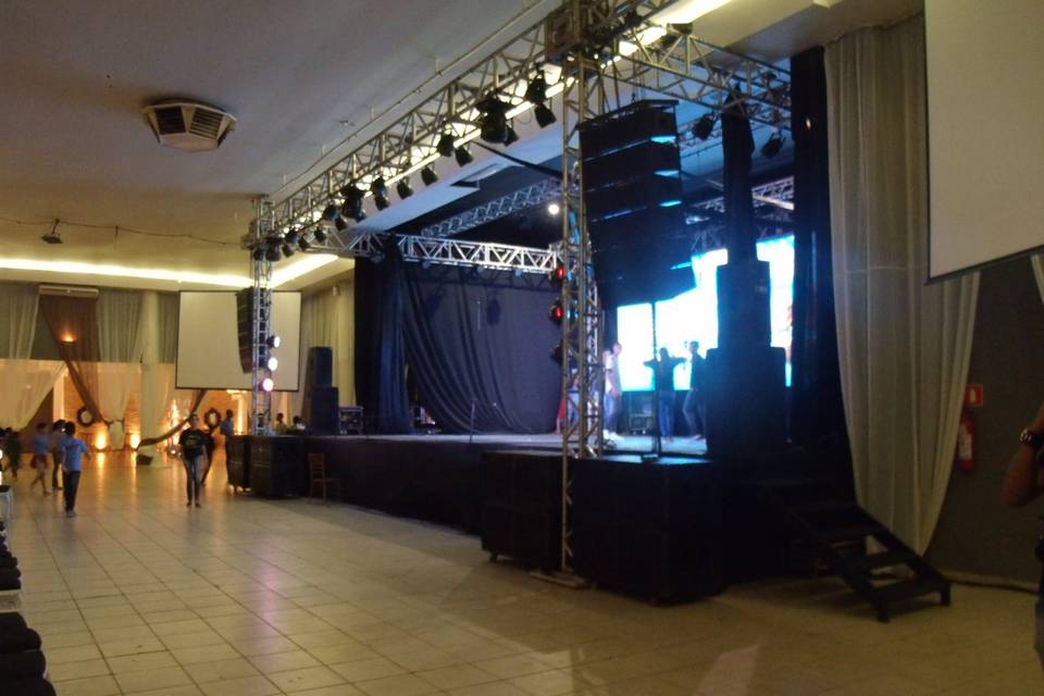 Palco para festival