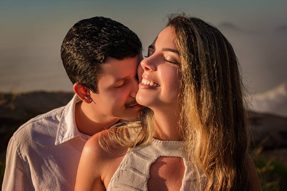Pre-wedding beijo