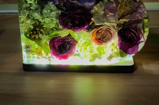 Desidratação de flores