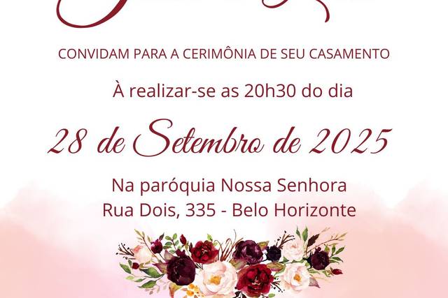 Convite Digital de Casamento