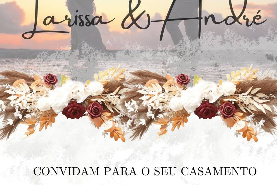 Convite de casamento c/ foto