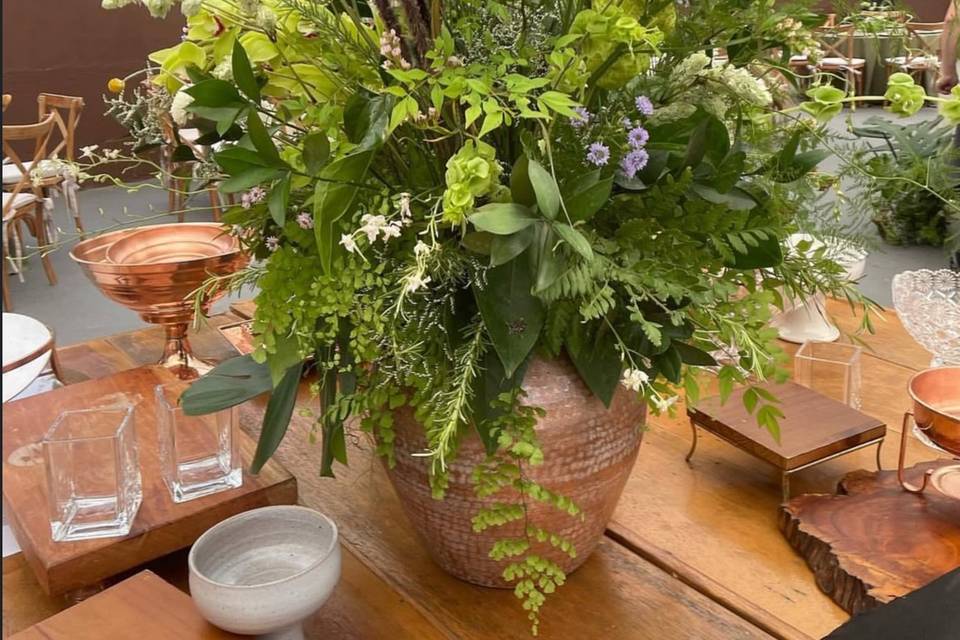 Arranjo de flores naturais