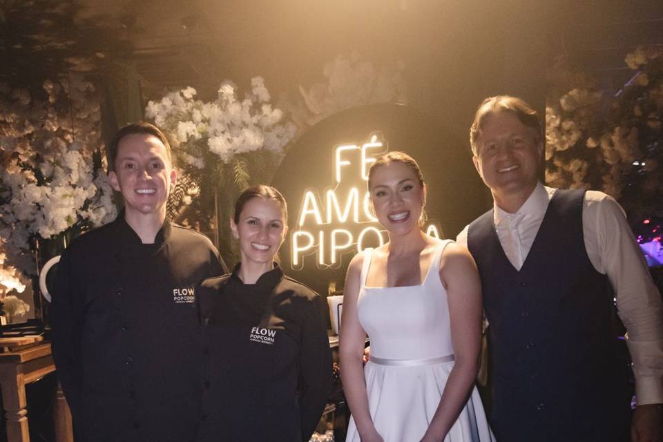 Pipocas Gourmet para casamento