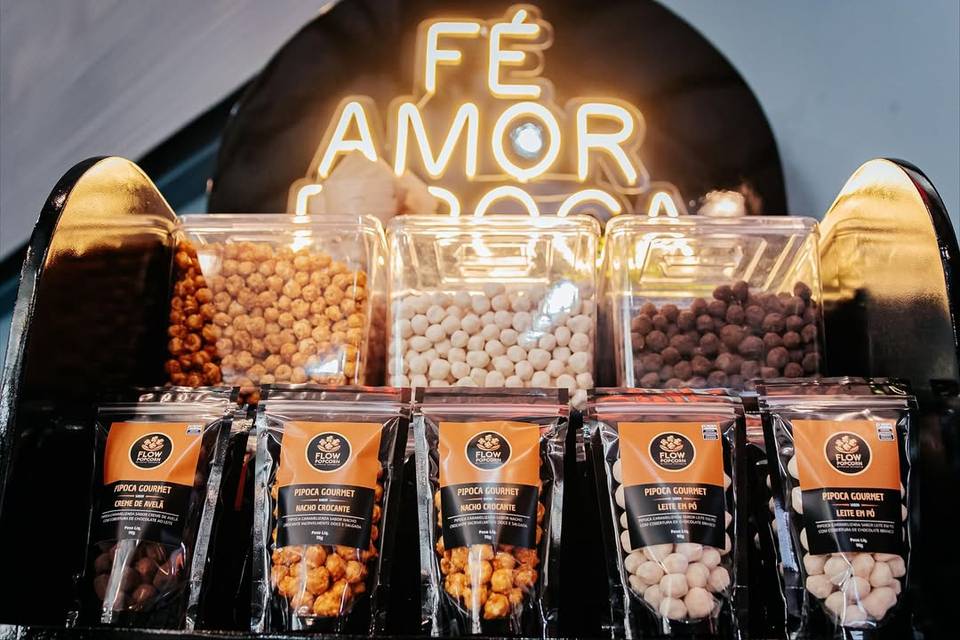 Pipocas Gourmet para casamento