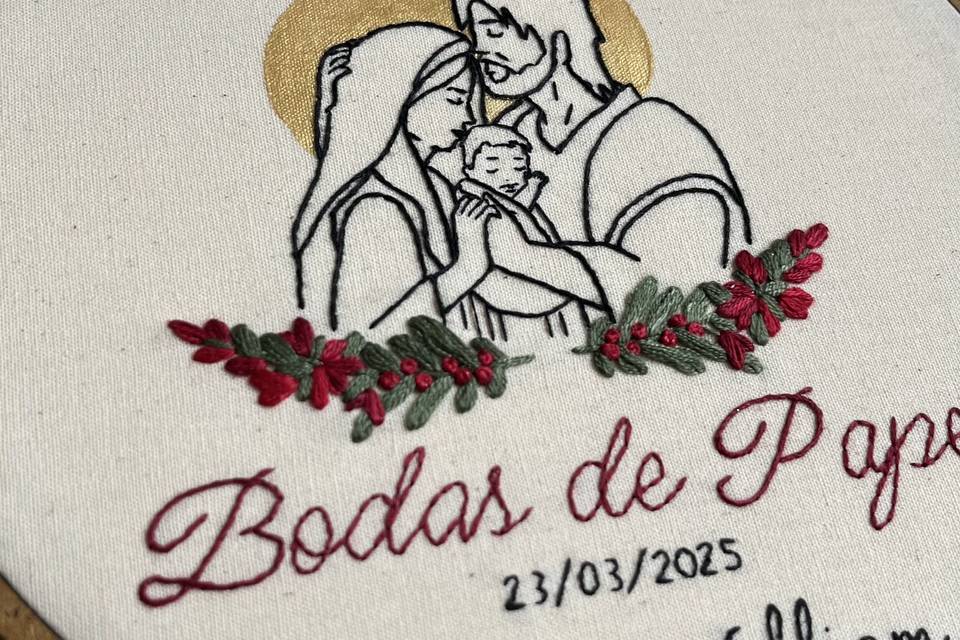 Borda alianças Sagrada Familia