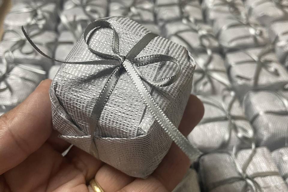 Pães de mel embrulhados