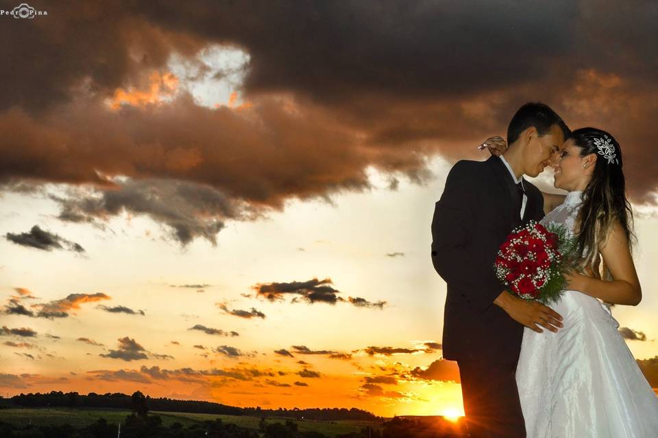 Casamento ao por do sol