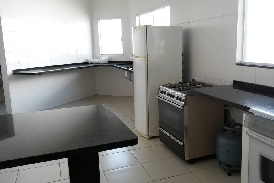 Amplo na cozinha