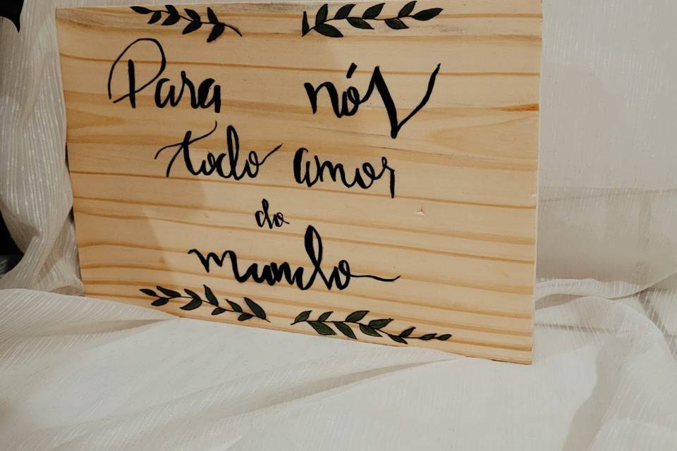 Placa entrada de daminha